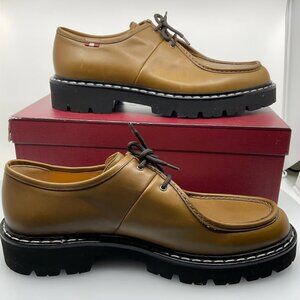 Men's Bally Leather Derby Shoe in Kangaroo Brown. Size 12. Half dozen wears.